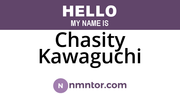 Chasity Kawaguchi