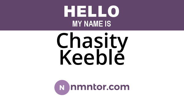 Chasity Keeble