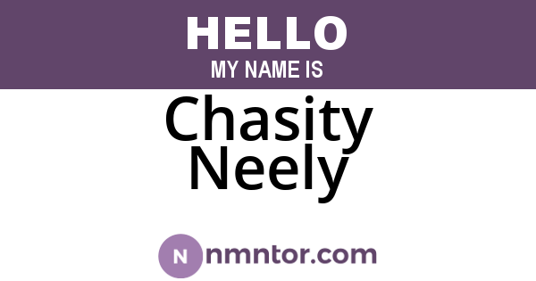Chasity Neely