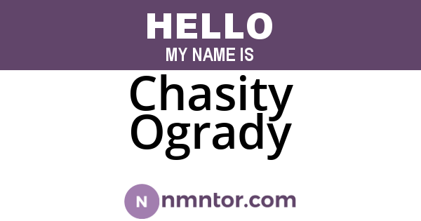 Chasity Ogrady