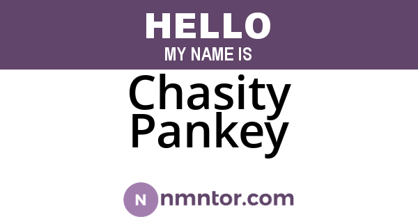 Chasity Pankey
