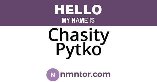 Chasity Pytko