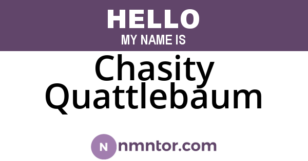 Chasity Quattlebaum