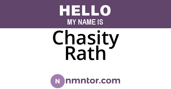 Chasity Rath