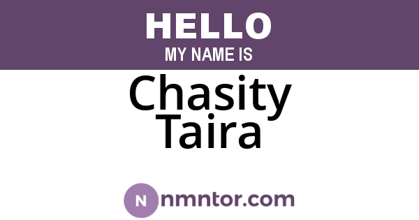 Chasity Taira