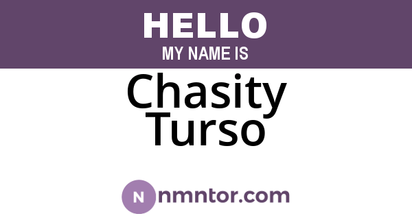 Chasity Turso