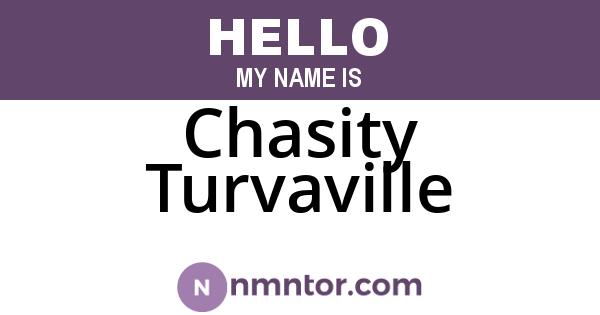 Chasity Turvaville