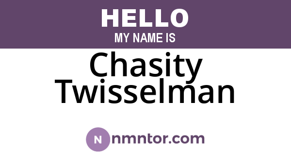 Chasity Twisselman