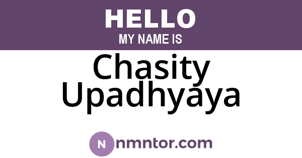 Chasity Upadhyaya