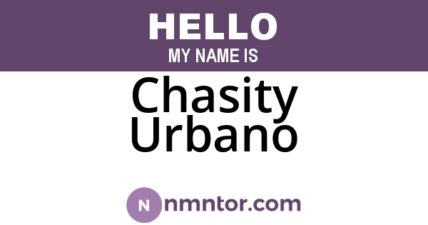 Chasity Urbano