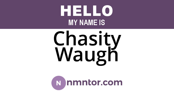 Chasity Waugh