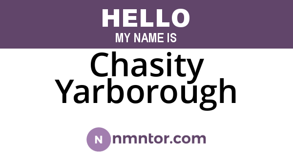 Chasity Yarborough