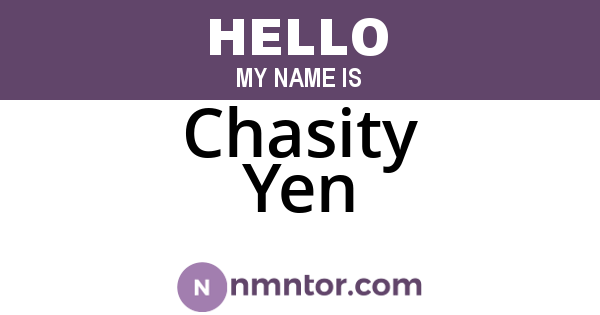 Chasity Yen