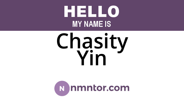 Chasity Yin