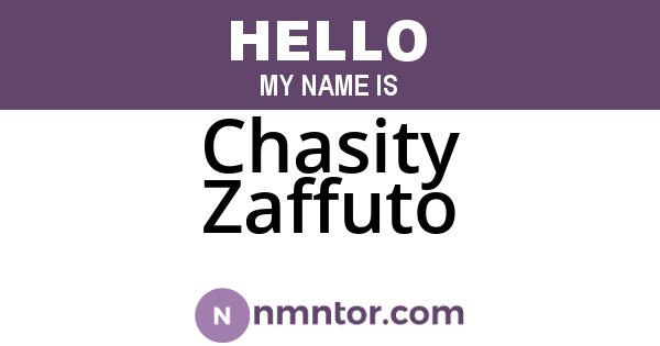 Chasity Zaffuto