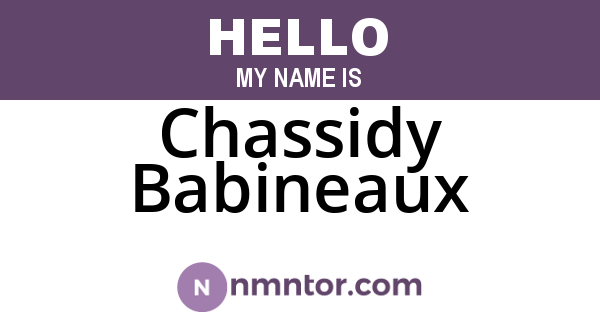 Chassidy Babineaux