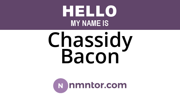 Chassidy Bacon