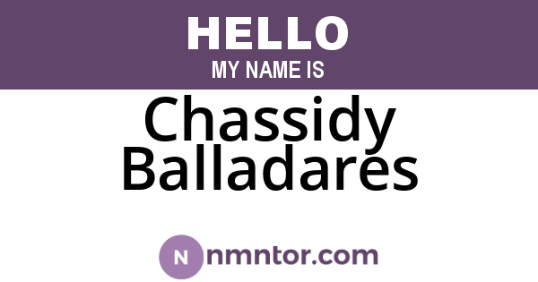 Chassidy Balladares