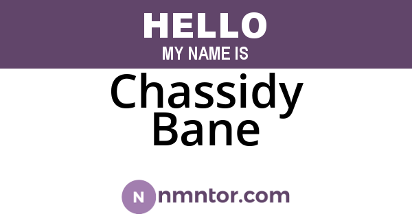 Chassidy Bane