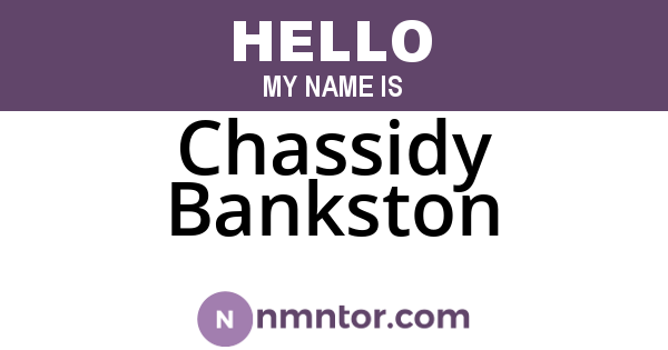 Chassidy Bankston