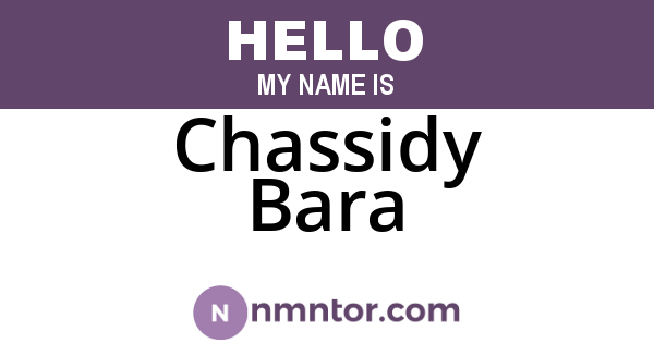 Chassidy Bara