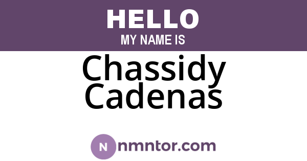 Chassidy Cadenas