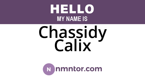 Chassidy Calix