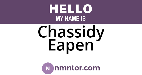 Chassidy Eapen