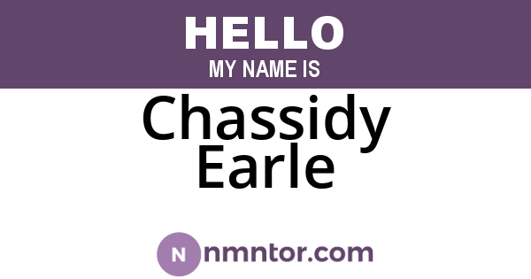 Chassidy Earle