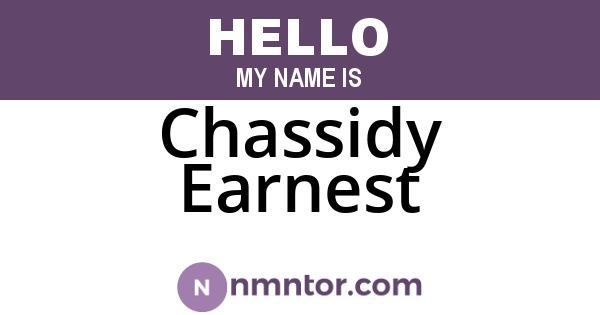 Chassidy Earnest