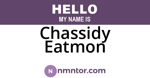 Chassidy Eatmon
