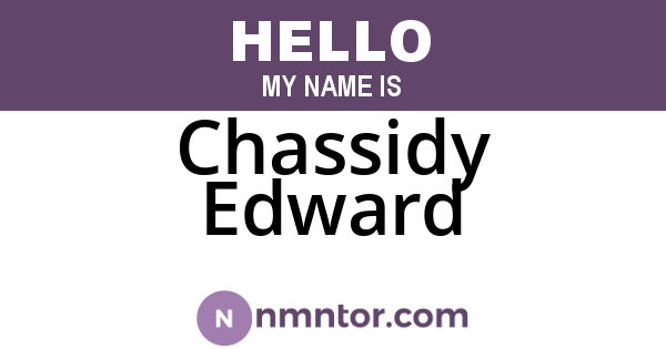 Chassidy Edward