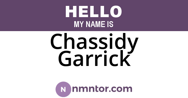 Chassidy Garrick