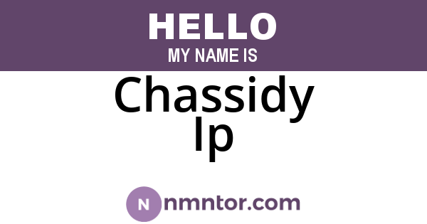 Chassidy Ip