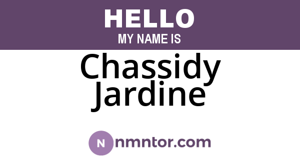 Chassidy Jardine