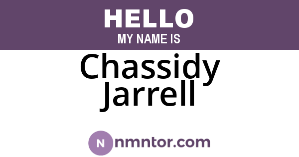 Chassidy Jarrell