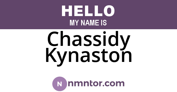 Chassidy Kynaston