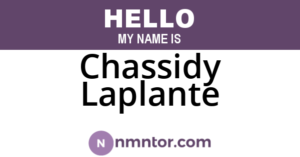 Chassidy Laplante