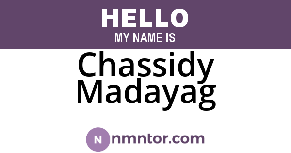 Chassidy Madayag