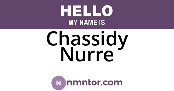 Chassidy Nurre