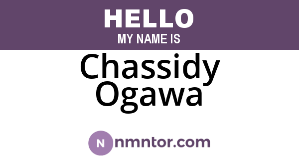 Chassidy Ogawa
