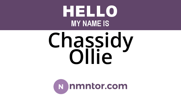 Chassidy Ollie