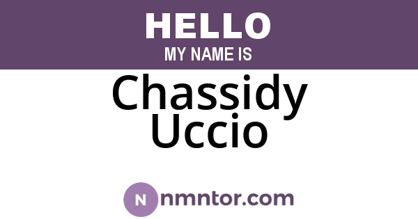Chassidy Uccio
