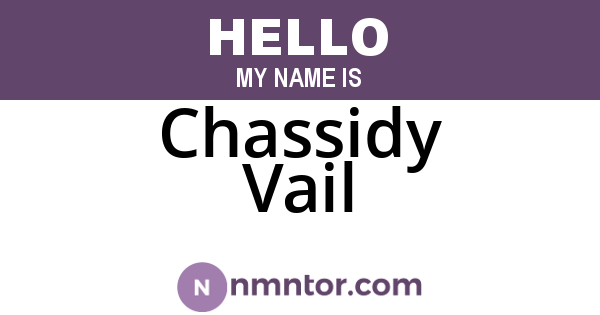 Chassidy Vail
