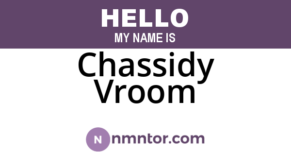 Chassidy Vroom
