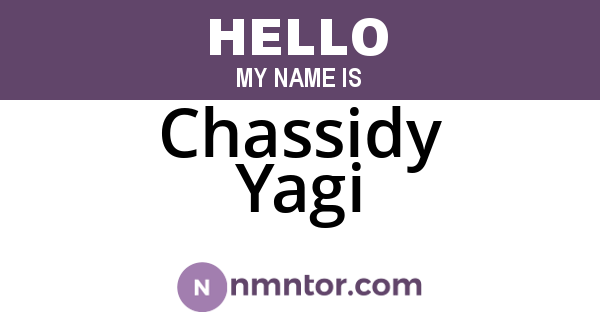 Chassidy Yagi