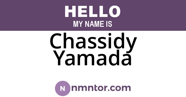 Chassidy Yamada