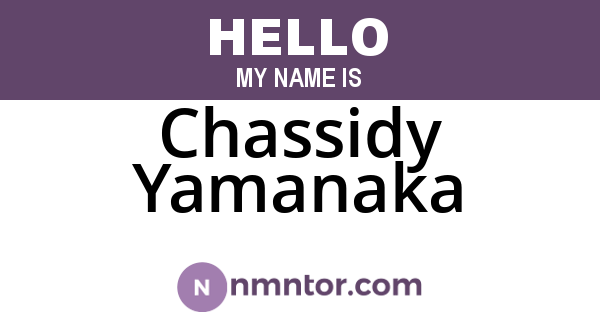 Chassidy Yamanaka