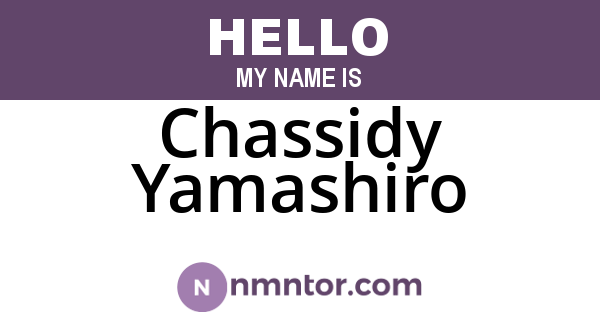 Chassidy Yamashiro