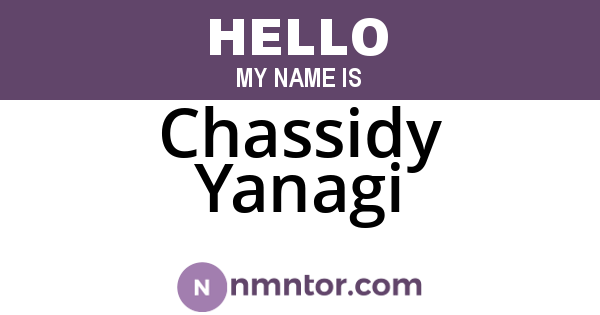 Chassidy Yanagi